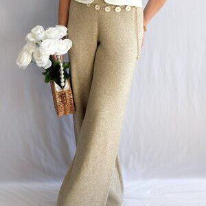 Ultra Soft Knit Wide Leg Pants - Stretchy Relaxed Fit Lounge Wear